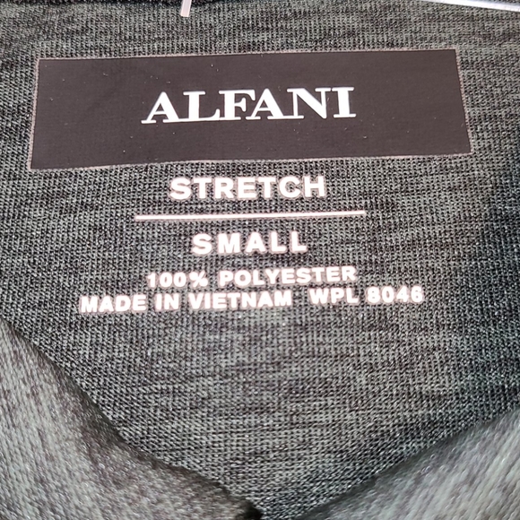 Alfani polo stretch green short-sleeve - Picture 2 of 16